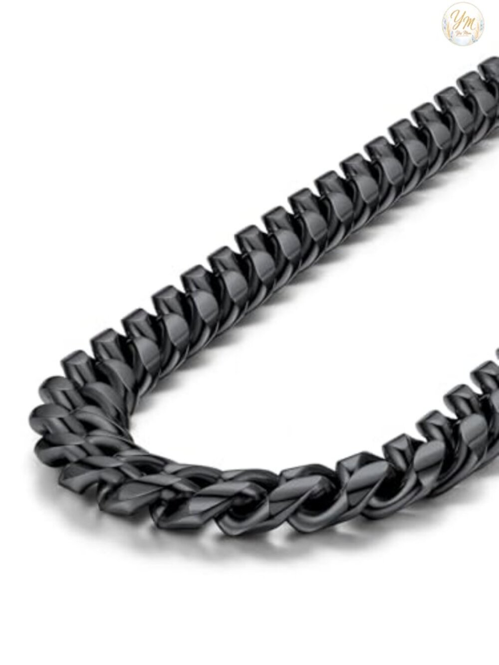 Mens Cuban Link Chain Necklace 10mm Stainless Steel 20in